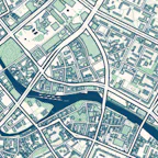 Detailvorschau Stadtplanstil Kontrast
