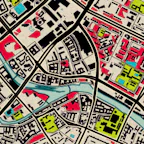 Detailvorschau Stadtplanstil Popart